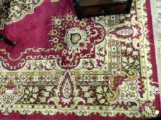 Persian style rug with red ground,