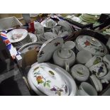 A quantity of Royal Worcester 'Evesham' pattern tea,