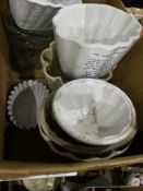 A quantity of 19th century and later jelly moulds (1 box)