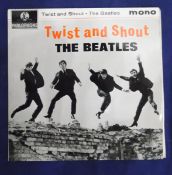 Pop records 45rpm and 33rpm including The Beatles "Twist and Shout", "Day Tripper",