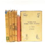 Milne, A A "Winnie the Pooh", decorations by E H Shepard, Methuen & Co, London 1926, decorated ep,