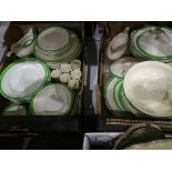 A Ridgeway dinner service and coffee set with cream ground,