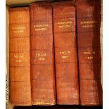 Possibly complete run of the Burlington Magazine, quarter leather library plates,