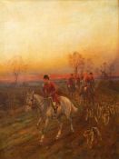 Henry Frederick Lucas-Lucas (1848-1943) Oil on canvas "Returning Home",