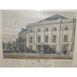 A quantity of architectural prints