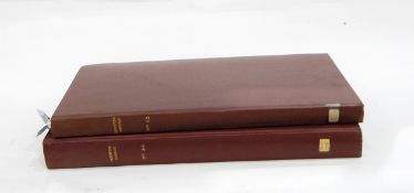 "Descriptive Sociology" 2 vols, rebound brown library cloth,