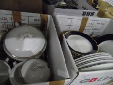 A quantity of ceramics to include Simpson's 'Ambassador ware' graduated dinner plates,