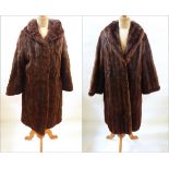 A vintage squirrel coat labelled Thorpe & Crump Limited,