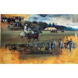 Susie Whitcombe Limited edition colour print "Polo International Day, Windsor Great Park", 72/500,