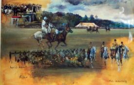 Susie Whitcombe Limited edition colour print "Polo International Day, Windsor Great Park", 72/500,