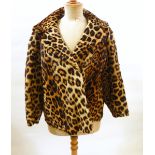 A vintage leopard jacket