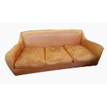 A Balzac sofa in tan leather,