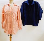 A large quantity of silk blouses,