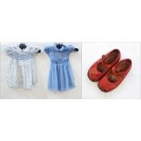 Various little girl's dresses in poplin with smocking and others,