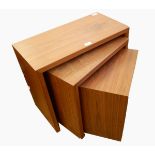 Heals teak nest of three tables,