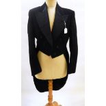 A gentleman's black tail coat