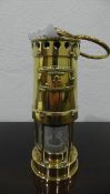 A Thomas & Williams Limited, Cambrian brass miners lamp,