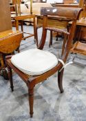 Two pairs of Regency style dining chairs,