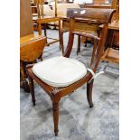 Two pairs of Regency style dining chairs,