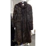 A squirrel three-quarter length fur jacket