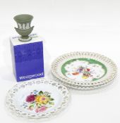 A quantity of Wedgwood Jasperware including pin dishes, vases, etc.