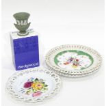 A quantity of Wedgwood Jasperware including pin dishes, vases, etc.