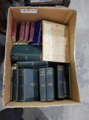 Various hardback books including "The Sermon on the Mount" , blind stamp saying Presentation copy,