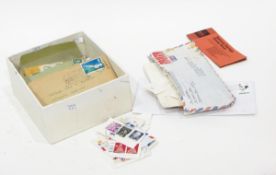 A quantity of postage stamps including USA, Australia, etc.