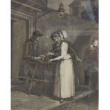 After Frances Wheatley Set of 13 engravings Cries of London, in ebonised frames,