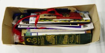 Five albums of bookmarks and a box of loose bookmarks (6)