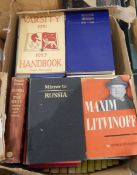 Quantity of books in Russian and relating to Russia (3 boxes)