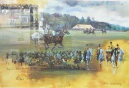 Susie Whitcombe Limited edition colour print "Polo International Day, Windsor Great Park", 72/500,