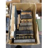 Various antiquarian books including some with half and full leather bindings (af),