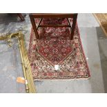 A pair of Persian style runners with red ground,