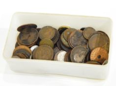 A quantity of British silver and copper coinage