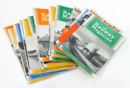 A large quantity of railway magazines from the 1950's, 1960's, etc.