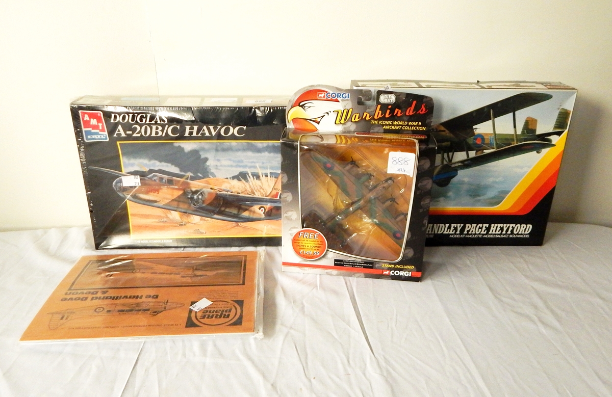 A Matchbox model kit of a Handley Page Heyford,