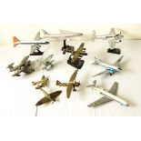 A quantity of Airfix planes including a Delta Airlines Lockheed 10 Electra,