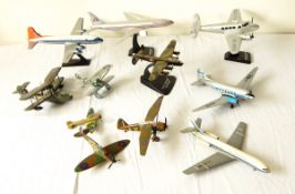 A quantity of Airfix planes including a Delta Airlines Lockheed 10 Electra,