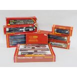 Various '00' gauge Hornby railway engines and carriages including GWR 8751 (boxed),
