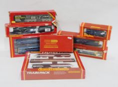 Various '00' gauge Hornby railway engines and carriages including GWR 8751 (boxed),