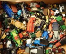 A quantity of diecast model cars including Matchbox Model of Yesteryear examples,