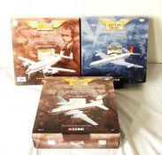 Three Corgi Aviation Archive diecast models, the Lockheed Constallation KLM,