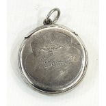 Victorian silver fob snuff box,