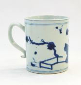 Chinese porcelain Nanking Cargo cylindrical mug, sold by Christie's, painted with flowers,