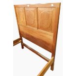 Peter Waals figured walnut single bed,