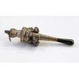 Edwardian silver child's rattle by Crisford & Norris Limited, Birmingham 1908,