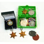 Seven WWII medals including two 1939-45 War Medals, a Defence Medal,