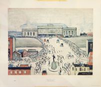 L. S. Lowry (1887-1978) Signed artist's proof print "Station Approach" 42.