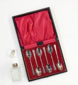 Set of six silver coffee spoons, Sheffield 1927,